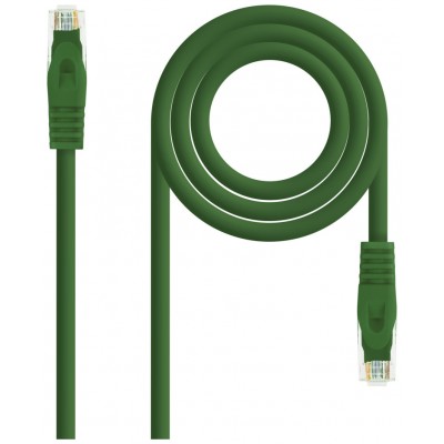 CABLE DE RED LATIGUILLO RJ45 UTP CAT6A AWG24 LSZH 0.25 M VERDE NANOCABLE (Espera 4 dias) en Huesoi