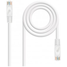 CABLE DE RED LATIGUILLO RJ45 UTP CAT6A AWG24 LSZH 0.25 M BLANCO NANOCABLE (Espera 4 dias) en Huesoi