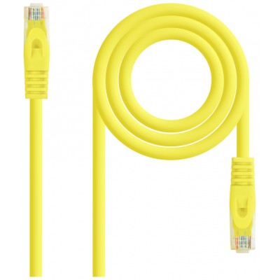 CABLE DE RED LATIGUILLO RJ45 UTP CAT6A AWG24 LSZH 0.25 M AMARILLO NANOCABLE (Espera 4 dias) en Huesoi