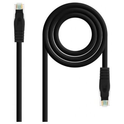 CABLE DE RED LATIGUILLO RJ45 UTP CAT6A AWG24 LSZH 0.30 M NEGRO NANOCABLE (Espera 4 dias) en Huesoi