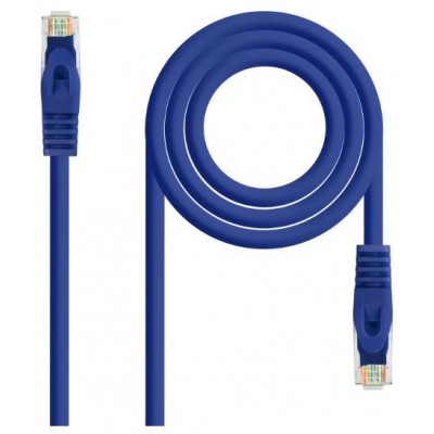 CABLE DE RED LATIGUILLO RJ45 UTP CAT6A AWG24 LSZH 0.30 M AZUL NANOCABLE (Espera 4 dias) en Huesoi