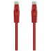 Cat6A, RJ-45, UTP, LSZH, AWG 24, 0.5 m, Rojo en Huesoi