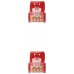 Cat6A, RJ-45, UTP, LSZH, AWG 24, 0.5 m, Rojo en Huesoi