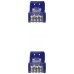 Cat6A, RJ-45, UTP, LSZH, AWG 24, 1 m, Azul en Huesoi