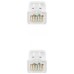 Cat6A, RJ-45, UTP, LSZH, AWG 24, 3 m, Blanco en Huesoi