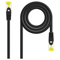 CABLE RED LATIGUILLO RJ45 LSZH CAT.6A SFTP AWG26 NEGRO en Huesoi