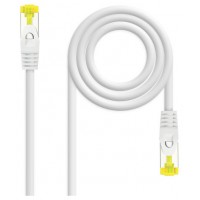 CABLE DE RED LATIGUILLO RJ45 SFTP CAT6A AWG26 0.5 M BLANCO NANOCABLE (Espera 4 dias) en Huesoi