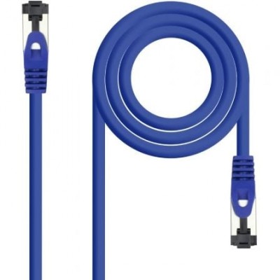 NANOCABLE CABLE RED CAT.8.1 2GHZ LSZH SSTP AWG26 AZUL 0.5 M en Huesoi