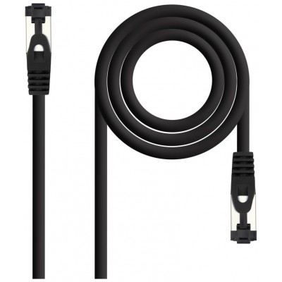 Nanocable Cable red Cat. 8.1 2GHZ SSTP Negro 3m en Huesoi