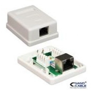 ROSETA DE SUPERFICIE PARA RJ45 CAT.5E FTP 1 TOMA en Huesoi