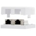 ROSETA DE SUPERFICIE RJ45 CAT.6 FTP 2 BLANCO NANOCABLE (Espera 4 dias) en Huesoi