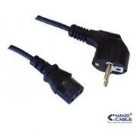 CEE7/C13, AWG 18, 1500W, 5m, Negro en Huesoi