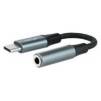CABLE ADAPTADOR DE USB-C A JACK 3.5 NEGRO/GRIS en Huesoi