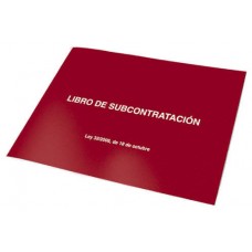 LIBRO DE SUBCONTRATACION CASTELLANO A4 APAISADO 10 HOJAS NUMERADAS DOHE 10011 (Espera 4 dias) en Huesoi