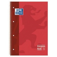 CUADERNO EUROPEANBOOK 1 TAPA EXTRADURA A4+ 80 HOJAS 5X5 COLOR ROJO OXFORD 100430198 (MIN5) (Espera 4 dias) en Huesoi