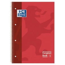 CUADERNO EUROPEANBOOK 1 TAPA EXTRADURA A4+ 80 HOJAS 5X5 COLOR ROJO OXFORD 100430198 (MIN5) (Espera 4 dias) en Huesoi