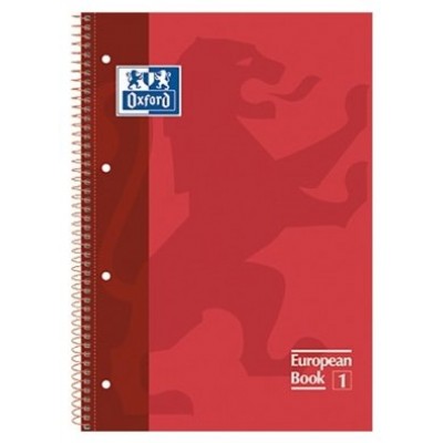 CUADERNO EUROPEANBOOK 1 TAPA EXTRADURA A4+ 80 HOJAS 5X5 COLOR ROJO OXFORD 100430198 (MIN5) (Espera 4 dias) en Huesoi