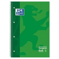 CUADERNO EUROPEANBOOK 1 TAPA EXTRADURA A4+ 80 HOJAS 5X5 COLOR VERDE MANZANA OXFORD 100430199 (MIN5) (Espera 4 dias) en Huesoi