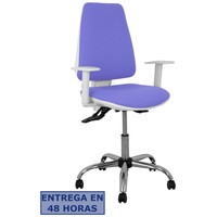 PIQUERAS Y CRESPO Silla Elche blanca asincro bali azul claro brazos regulables ruedas de parque en Huesoi