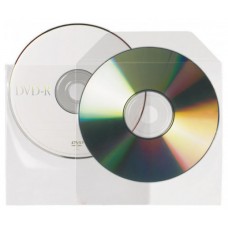 PACK DE 25 FUNDAS CD-DVD PP TRANSPARENTE NO ADHESIVAS CON SOLAPA 3L 10295 (Espera 4 dias) en Huesoi