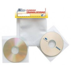 PACK DE 100 FUNDAS CD-DVD PP TRANSPARENTE NO ADHESIVAS CON SOLAPA 3L 10297 (Espera 4 dias) en Huesoi