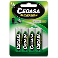 CEGASA PILA RECARGABLE HR6 2100 mAh 1  2V BL.4 UDS en Huesoi