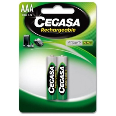 CEGASA PILA RECARGABLE HR03 800 mAh 1,2V BL.2 UDS en Huesoi