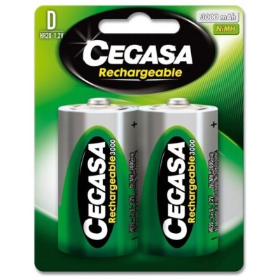 CEGASA PILA RECARGABLE HR20 3000 MAH 1 2V BL.2 UDS en Huesoi