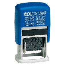 SELLO DE ENTINAJE S 120/W FORMULA 4MM ESPAÑOL AZUL/NEGRA COLOP 104894 (Espera 4 dias) en Huesoi