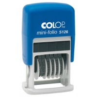 SELLO DE ENTINAJE S 126 NUMERADOR 4MM AZUL/NEGRA COLOP 104941 (Espera 4 dias) en Huesoi