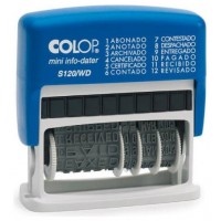 SELLO DE ENTINAJE S 120/WD FORMULA/FECHA 4MM ESPAÑOL AZUL/BICOLOR COLOP 104961 (Espera 4 dias) en Huesoi