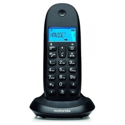 MOTOROLA C1001 CB+ Telefono DECT Negro en Huesoi