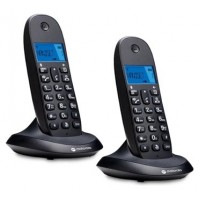 MOTOROLA C1002 CB+ Telefono DECT Negro Duo en Huesoi