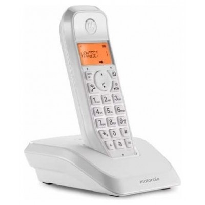 TELEFONO INALAMBRICO DECT DIGITAL MOTOROLA S1201 BLA en Huesoi