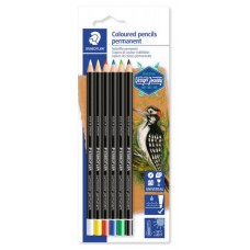 BLÍSTER CON 6 LÁPICES, UNO DE CADA COLOR (BLANCO, AMARILLO, ROJO, AZUL, VERDE Y NEGRO) STAEDTLER 10820BK6-C (Espera 4 dias) en Huesoi