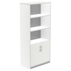 ARMARIO ALTO CON PUERTAS BAJAS 195X90X45 ESTRUCTURA BLANCA/PUERTAS BLANCO ROCADA 1103AW04 (Espera 4 dias) en Huesoi