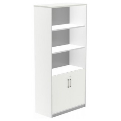 ARMARIO ALTO CON PUERTAS BAJAS 195X90X45 ESTRUCTURA BLANCA/PUERTAS BLANCO ROCADA 1103AW04 (Espera 4 dias) en Huesoi