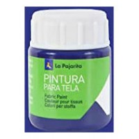 PINTURA PARA TELA TRANSPARENTE T-04 AZUL VICTORIA. 25ML LA PAJARITA 113771 (Espera 4 dias) en Huesoi