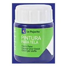 PINTURA PARA TELA TRANSPARENTE T-04 AZUL VICTORIA. 25ML LA PAJARITA 113771 (Espera 4 dias) en Huesoi