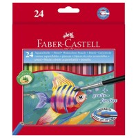 ESTUCHE 24 LÁPICES ESCOLARES ACUARELABLES HT-120224 FABER CASTELL 114425 (Espera 4 dias) en Huesoi