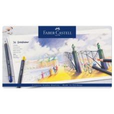 ESTUCHE DE METAL CON 36 LÁPICES DE COLORES GOLDFABER. FABER CASTELL 114736 (Espera 4 dias) en Huesoi