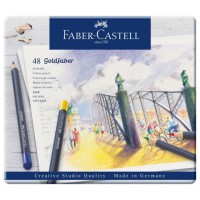 ESTUCHE DE METAL CON 48 LÁPICES DE COLORES GOLDFABER. FABER CASTELL 114748 (Espera 4 dias) en Huesoi