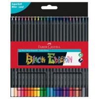 ESTUCHE 24 LÁPICES DE COLORES BLACK EDITION. FABER CASTELL 116424 (Espera 4 dias) en Huesoi