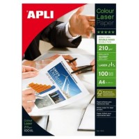 PAQUETE 100 HOJAS PAPEL FOTO GLOSS 210G. A4 APLI 11833 (Espera 4 dias) en Huesoi