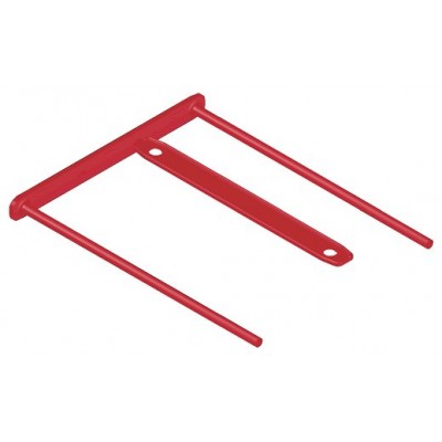 PACK 100 FASTENER METAL FLEXIBLE D-CLIP ROJO BANKERS BOX 1189301 (Espera 4 dias) en Huesoi