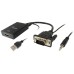 ADAPTADOR VGA MACHO A HDMI HEMBRA CON AUDIO JACK en Huesoi