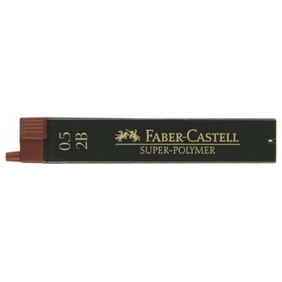 ESTUCHE 12 MINAS 0.5MM SUPER POLIMERAS 2B FABER CASTELL 120502 (MIN12) (Espera 4 dias) en Huesoi