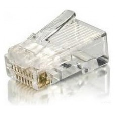 KIT 100 CONECTORES RJ45 EQUIP CATEGORIA 6 CON GUIA en Huesoi