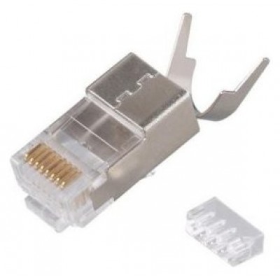 KIT 50 CONECTORES RJ45 EQUIP CATEGORIA 8.1 APANTALLADO en Huesoi