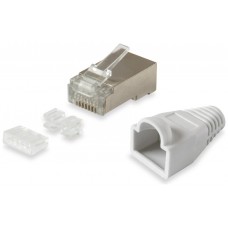 KIT 100 CONECTORES RJ45 EQUIP CATEGORIA 6 FTP CON GUIA en Huesoi